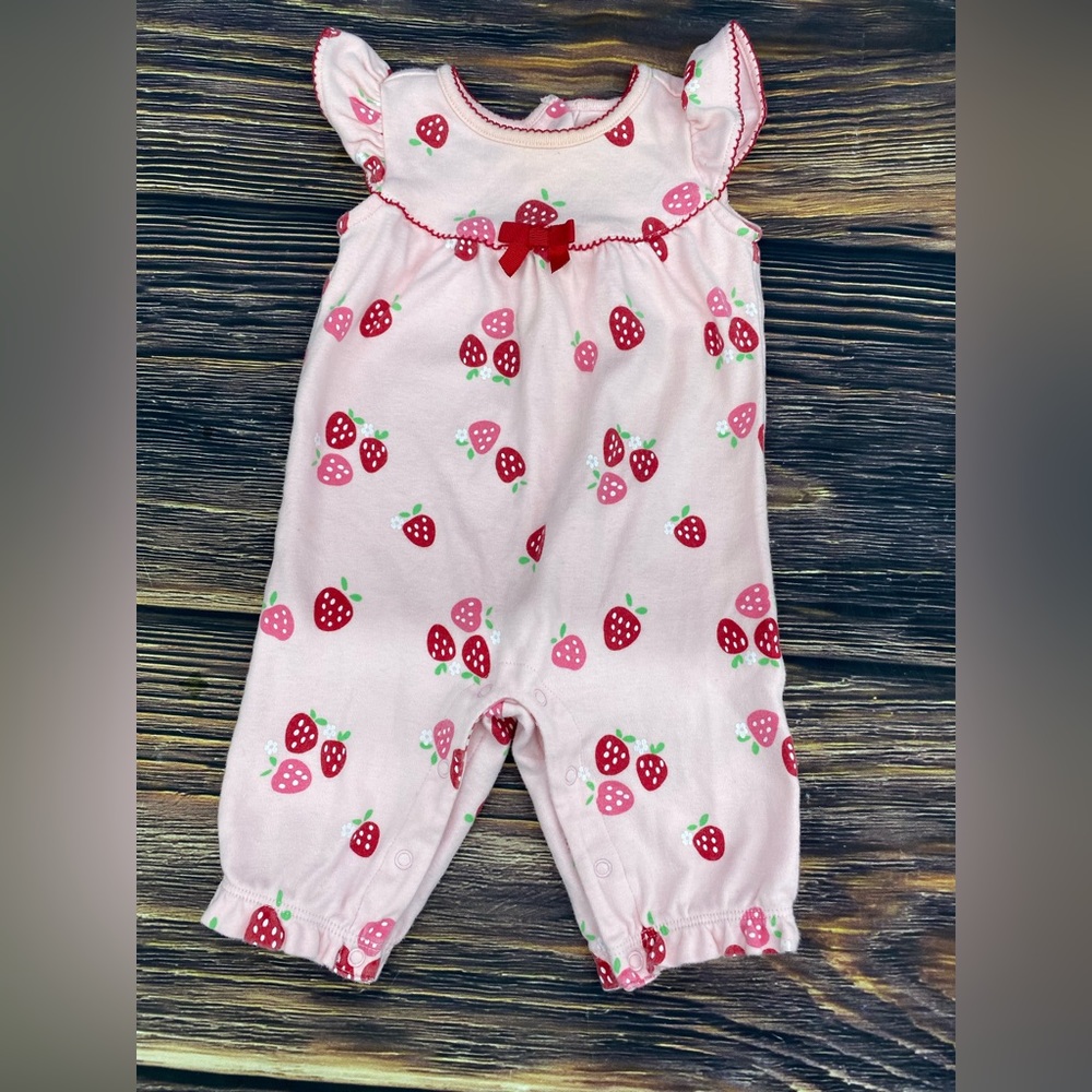 Gymboree Baby Strawberry Jumper Sz 0-3M